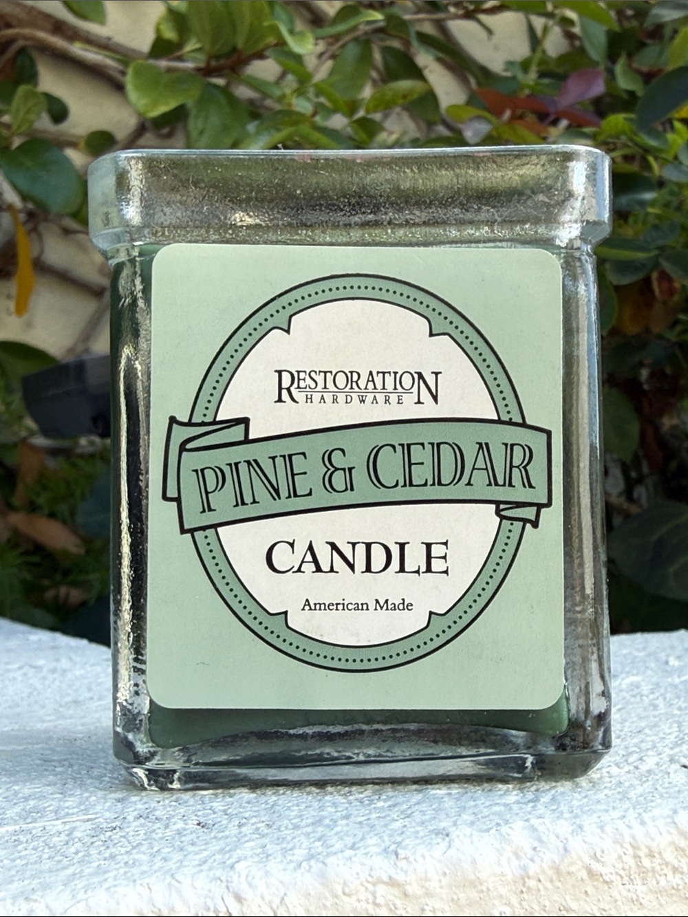 NEW Restoration Hardware discontinued Pine & Cedar holiday candle